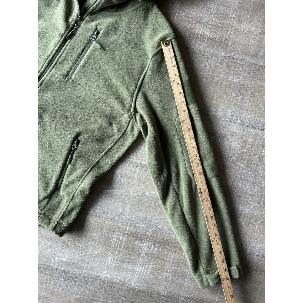 BÆRSkin Tactical Fleece Hoodie Men XL Olive Green Full Zip Utility Jacket - Picture 7 of 10
